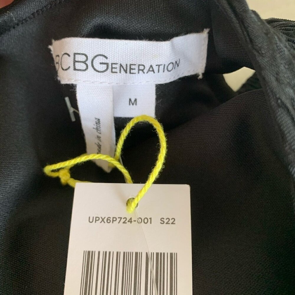 BCBGeneration Medium Black Bodycon One Shoulder C… - image 11